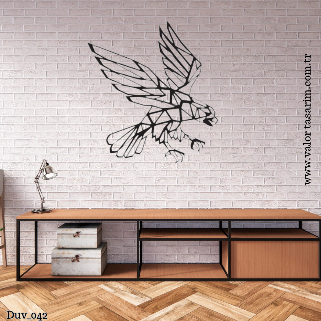 GEOMETRİK TASARIMLI KARTAL TABLO