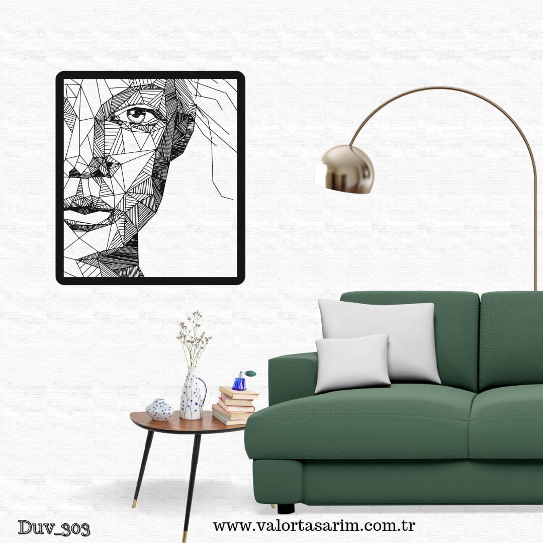 GEOMETRİK KADIN YÜZÜ 