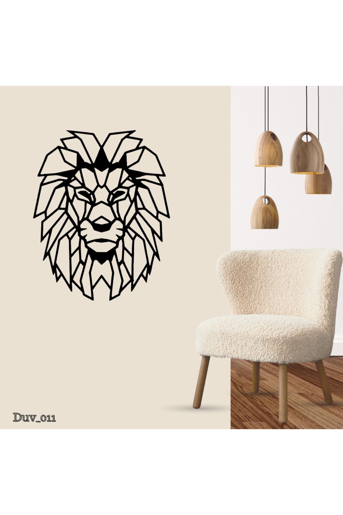 ASLAN SİLÜETİ TABLO